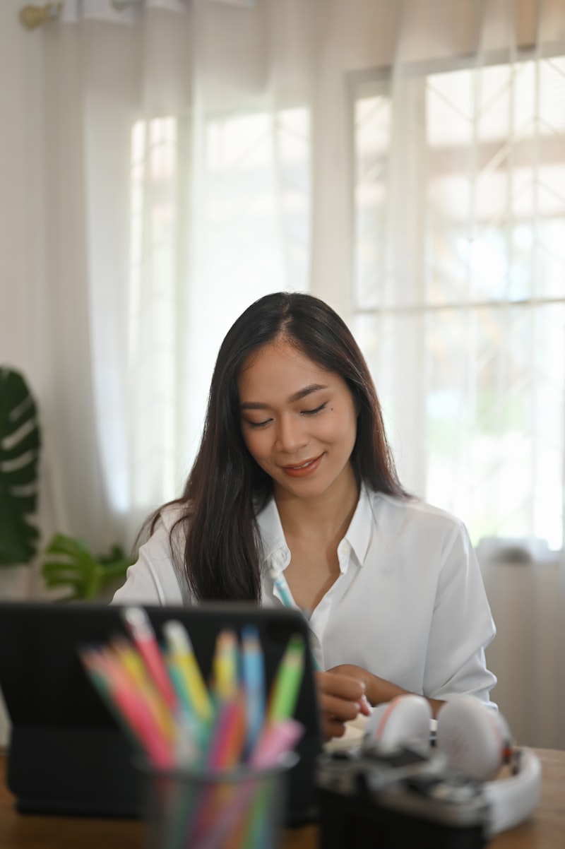Workspace with notes