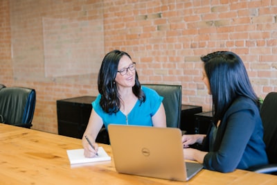 Woman reviewing a document